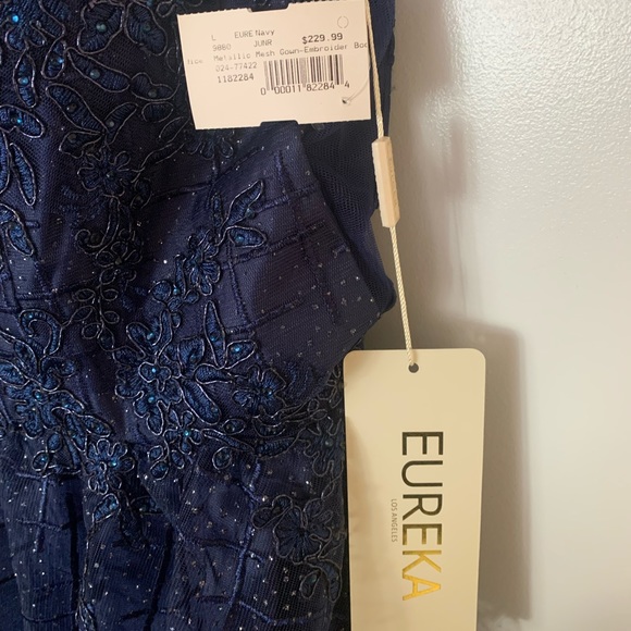 Eureka Prom/Evening Dress, Navy, Size Large - Picture 3 of 6